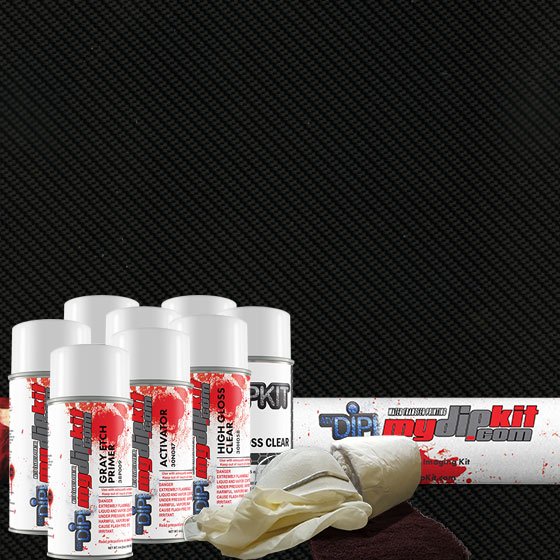 Silver Carbon Fiber Hydro Graphics Dipping Kit DIY Hydro Dip Kit