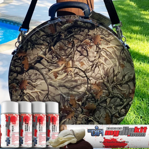Boneyard Antler Camo rope case. Hydro dip kit