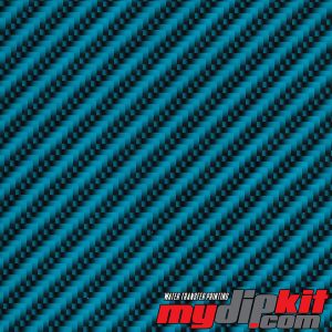 blue and black diagonal carbon fiber